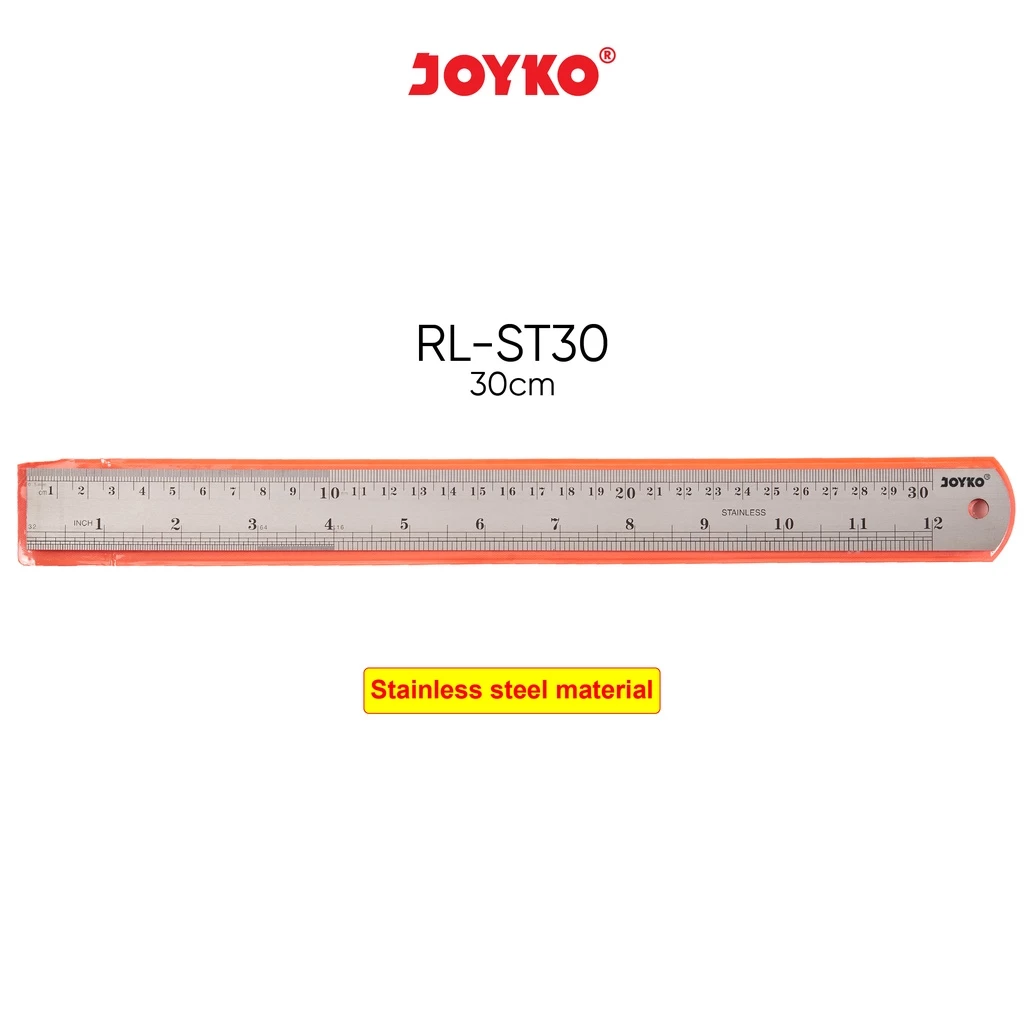 Joyko Stainless Steel Ruler Penggaris Besi 30CM