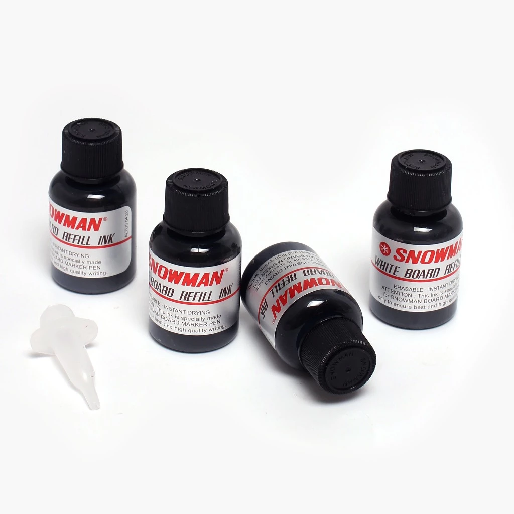 Snowman - Refill Ink Isi Tinta Spidol Whiteboard Marking Ink Hitam
